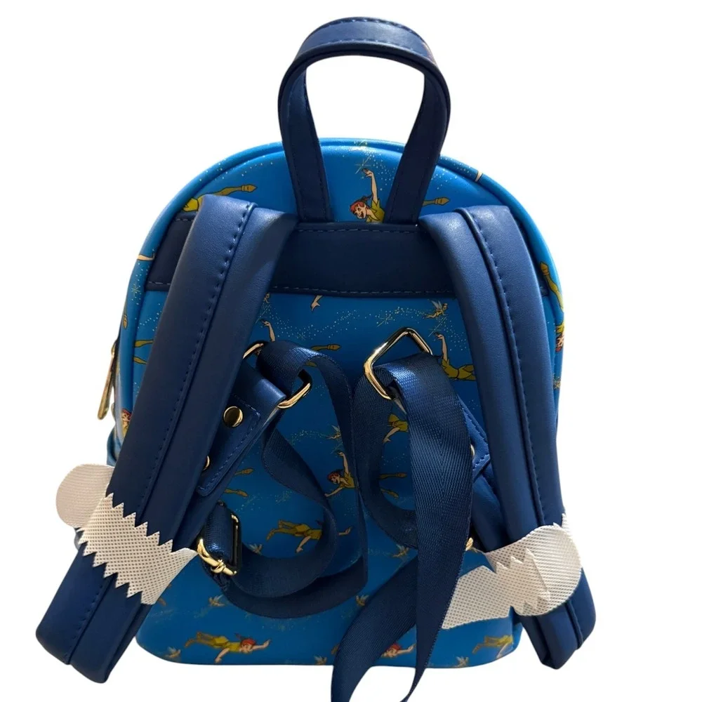 Loungefly Disney Peter Pan and Tinker Bell All-Over Print (AOP) Mini Backpack